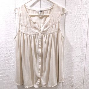 Sonoma Button up Tank top, tank top, sleeveless shirt